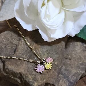 Vintage Crew Cuts Daisy Charm Necklace